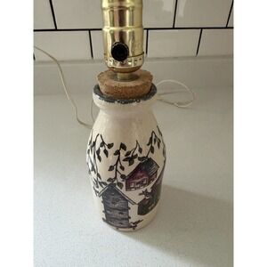 Vintage Home and Garden Party Birdhouse Stoneware LAMP Works